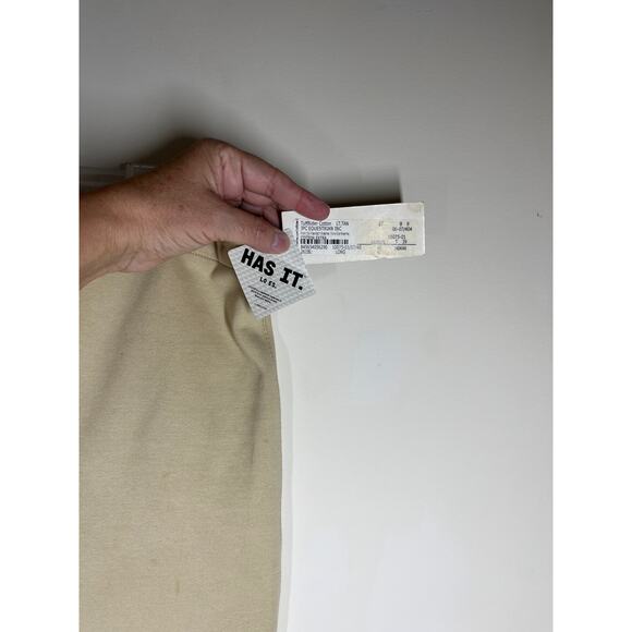 Tuff Rider Breeches Women Size 40 Long Beige Knee Patch Stretch Adj Leg Openings - Picture 5 of 16